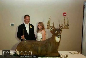 big buck wedding cake