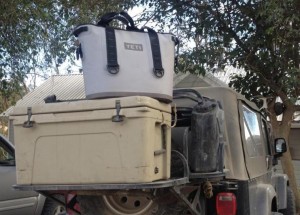 yetis on jeep