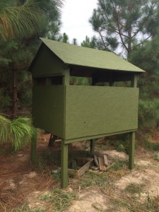 homemade deer blind