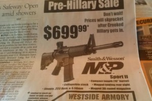 guns hillary