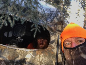 tv hunting blind