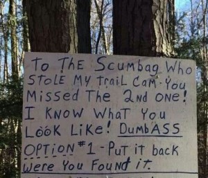 trail cam theft